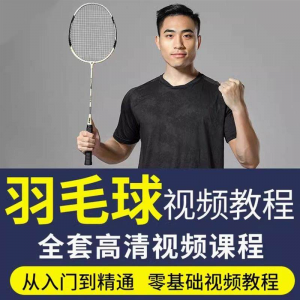 羽毛球视频教程少儿童成人零基础自学课程战术训练教学技巧培训-虚拟资料仓