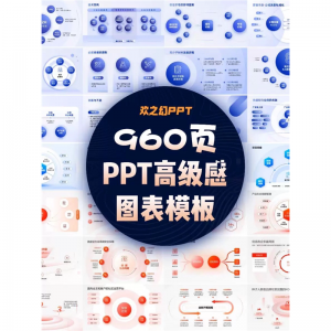 HZH精选创意960页7套公司大厂万能逻辑框架构图ppt图表模板高级感-虚拟资料仓