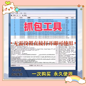 抓包工具无需设置直接打开即可使用可抓包基于sunny网络中间件-虚拟资料仓