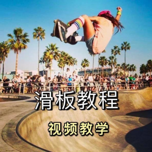 长板滑板双翘滑板教学视频教程初学者新手零基础入门自学花样刷街-虚拟资料仓
