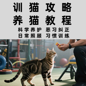 训猫入门培训教学视频课程驯猫教程家庭养猫指南攻略大全注意事项-虚拟资料仓