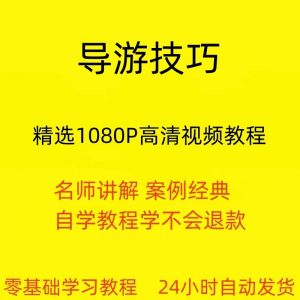 图片[1]-导游技巧视频教程新手自学零基础入门精通教学课程全集-虚拟资料仓