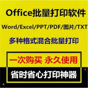 Office批量打印软件工具 Word/Excel/PPT/图片/PDF批量打印软件-虚拟资料仓