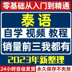 图片[1]-泰语零基础入门自学教材视频基础教程学习口语课程电子版高级-虚拟资料仓