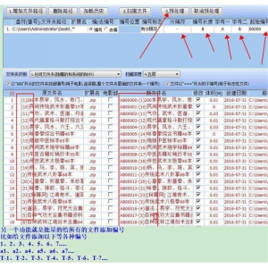 批量文件名提取软件/文件名批量编号/文件名批量修改-虚拟资料仓