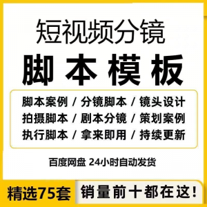 图片[1]-短视频拍摄脚本分镜头表模板抖音计划表剧本拉片宣传片策划表格-虚拟资料仓
