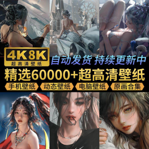 电脑壁纸4K高清手机壁纸8K动态屏保笔刷素材平板壁纸动漫桌面图片-虚拟资料仓