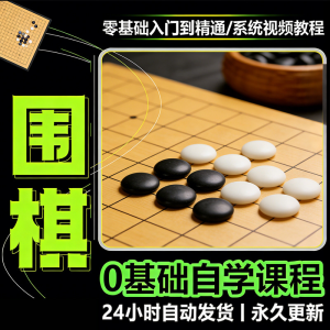 少儿围棋零基础自学课程视频教程入门到精通系统课程素材资料-虚拟资料仓