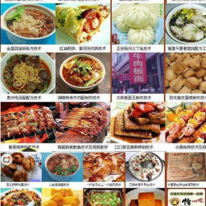 全国各地特色小吃配方资料技术视频教程 地摊小吃 全套资料大全-虚拟资料仓