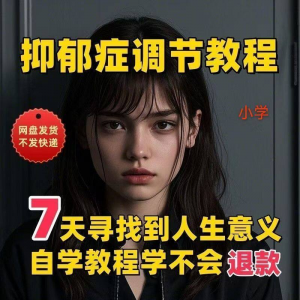 【抑郁症调节】2025视频教程新手自学零基础精通教学课程高考-虚拟资料仓