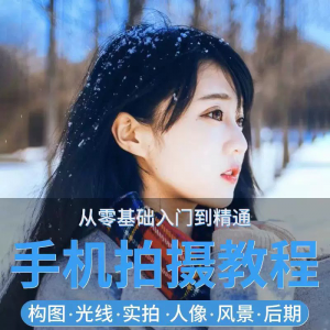 手机摄影教程snapseed人像后期修图拍摄拍照课程从入门到精通-虚拟资料仓